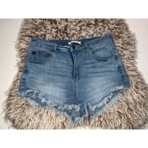Kancan women’s blue jeans shorts